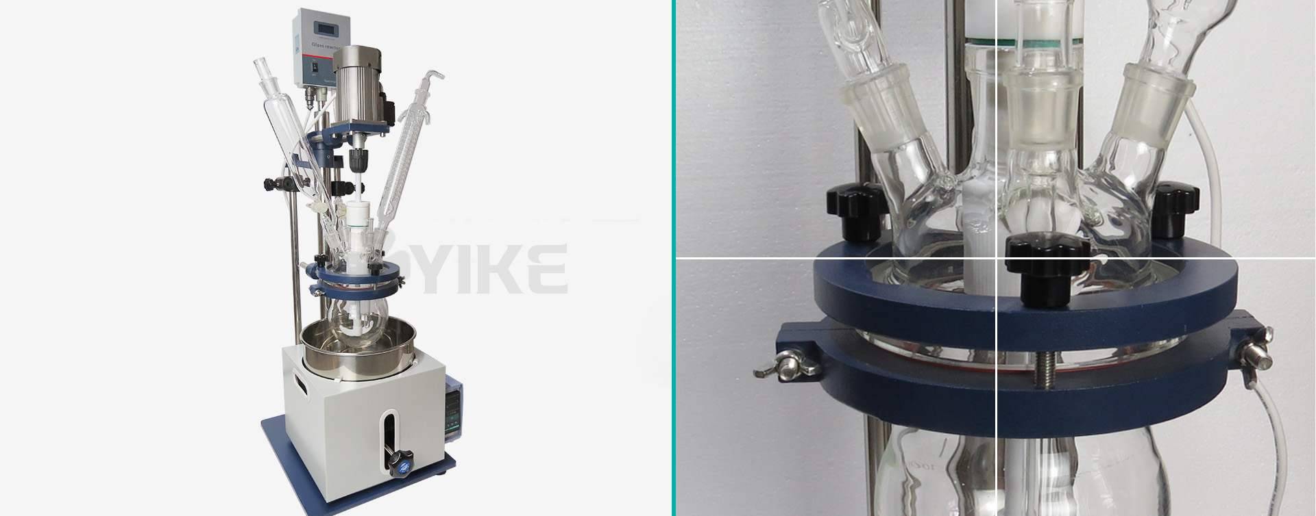 F1-5L单层玻璃反应釜细节图片