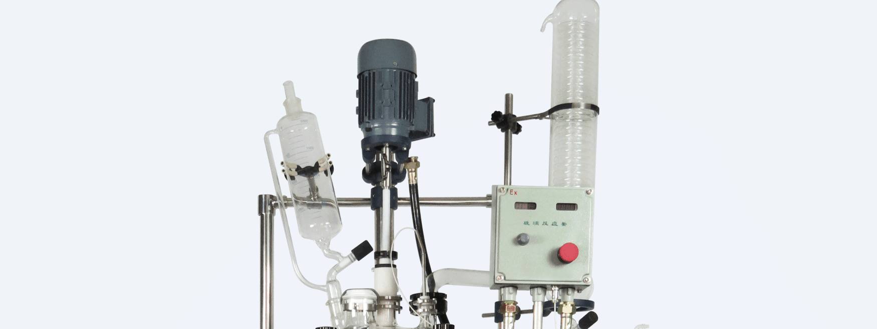 防爆双层玻璃反应釜图片防爆控制器