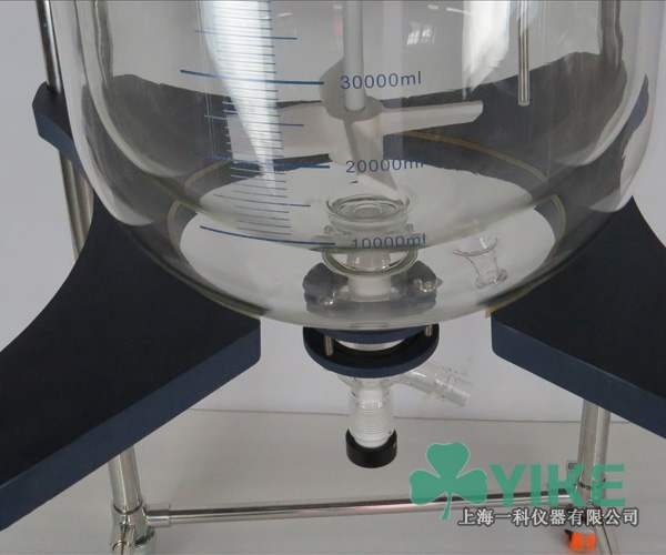 双层玻璃反应釜出料方式—放料阀